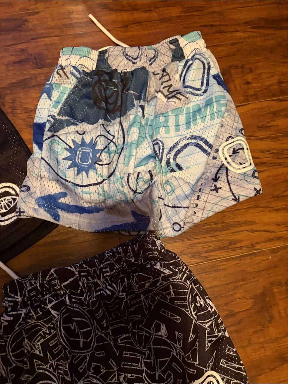 Kids Athletic Swim/Board Shorts - Black, Blue, Gray - Unbranded